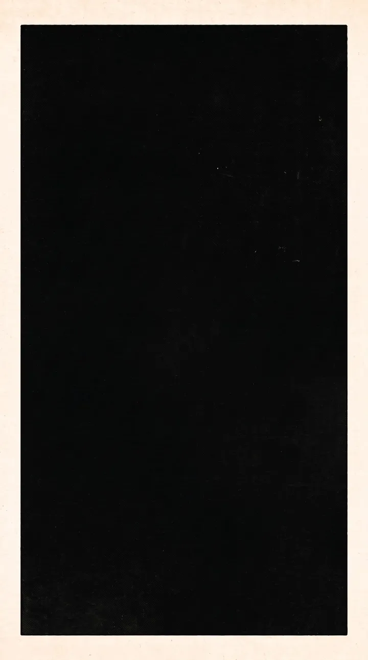 A single thread of white light drifting through black space and curling inward like the tip of a paisley.